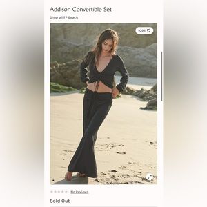Free people Addison convertible set - size small black